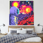 MARTIAANSE KOLONISTEN 5 CANVAS AFDRUK (Insitu (Slaapkamer))