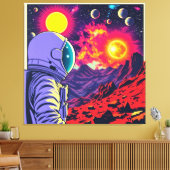 MARTIAANSE KOLONISTEN 5 CANVAS AFDRUK (Insitu (Woonkamer))