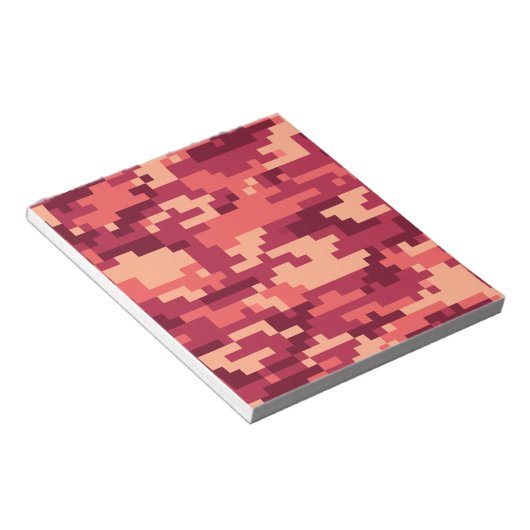 MARTIAANSE WOESTIJN DIGITALE CAMO / CAMOUFLAGE NOTITIEBLOK (Schuin)