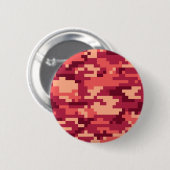 MARTIAANSE WOESTIJN DIGITALE CAMO / CAMOUFLAGE RONDE BUTTON 5,7 CM (Voorkant /achterkant)