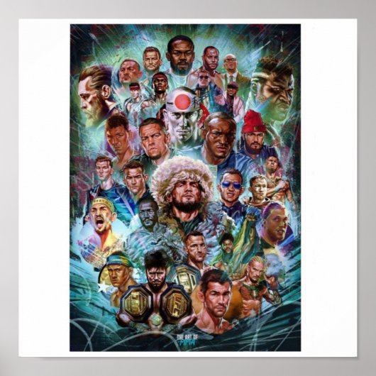 Martial Art cool combineren Poster (Voorkant)