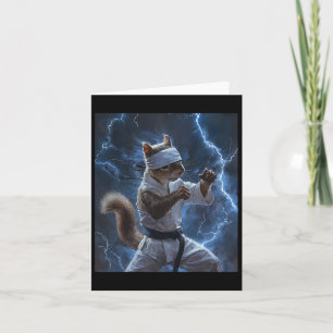 Martial Art Eekhoorn Dragen Karate Gi Lightning A Kaart