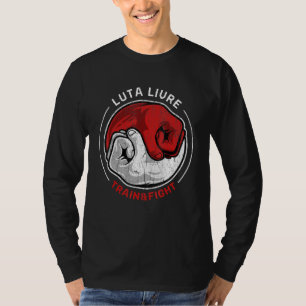 Martial Art Luta Livre Retro Trein Vecht Yin Yang T-shirt