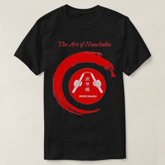 Martial Art Weapon NUNCHAKU T-shirt (Design voorkant)