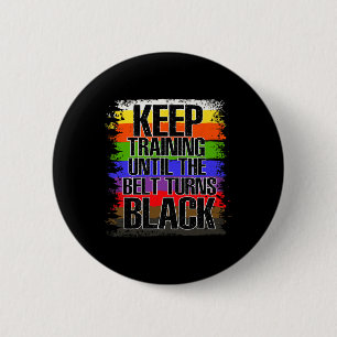 Martial Artiest Black Belt - Tae Kwon Do - Karate Ronde Button 5,7 Cm