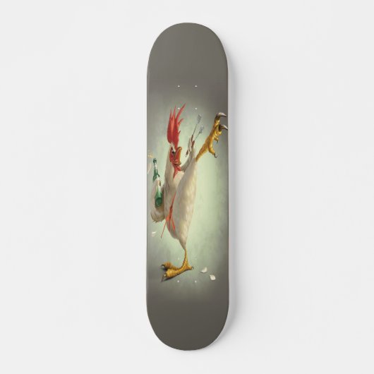 Martial Artist Chicken Persoonlijk Skateboard (Voorkant)