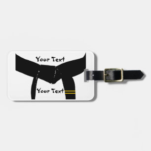 Martial Arts 2e Graads Black Belt Gear Bag Label Bagagelabel