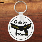 Martial Arts 2e graads Black Belt Sleutelhanger (Voorkant)