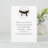 Martial Arts 3e Graad Black Belt Test Uitnodiging (Staand voorkant)