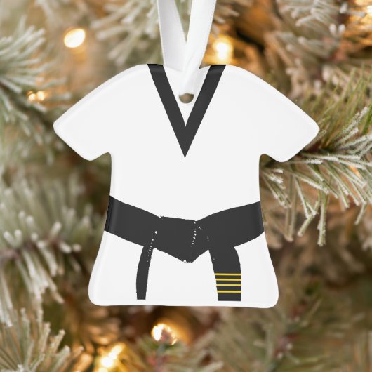 Martial Arts 4e graads zwart riem uniform Ornament (Boom)