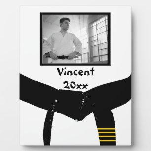 Martial Arts 4th grad Black Belt Photo Keepslag Fotoplaat