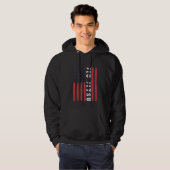 Martial Arts American Flag Braziliaanse Jiu Jitsu Hoodie (Voorkant volledig)