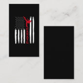 Martial Arts American Flag US Karate Fighter Visitekaartje (Voorkant / Achterkant)