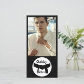 Martial Arts Basic Black Belt-fotokaart (Staand voorkant)