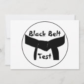 Martial Arts Basic Black Belt Promotie Test Kaart (Achterkant)