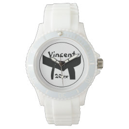 Martial Arts Basic Zwarte Riem Polshorloge Horloge