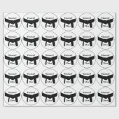 Martial Arts Basis Zwarte Band Cadeaupapier (Vlak)