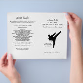Martial Arts Belt Ceremony Program Flyer (Hand)