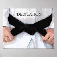 Martial Arts Black Belt Dedication Motivatie