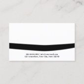 Martial Arts Black Belt Dojo Professional Visitekaartje (Achterkant)