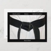 Martial Arts Black Belt gefeliciteerd Briefkaart (Voorkant / Achterkant)