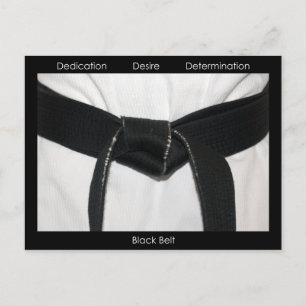 Martial Arts Black Belt gefeliciteerd Briefkaart