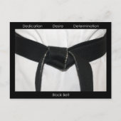 Martial Arts Black Belt gefeliciteerd Briefkaart (Voorkant)