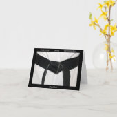 Martial Arts Black Belt gefeliciteerd Kaart (Gele Bloem)