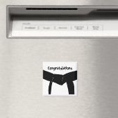 Martial Arts Black Belt gefeliciteerd Magneet (Insitu (Vaatwasser))