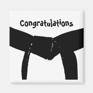 Martial Arts Black Belt gefeliciteerd Magneet