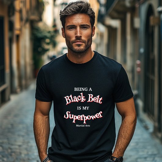 Martial Arts Black Belt is mijn Superpower T-shirt