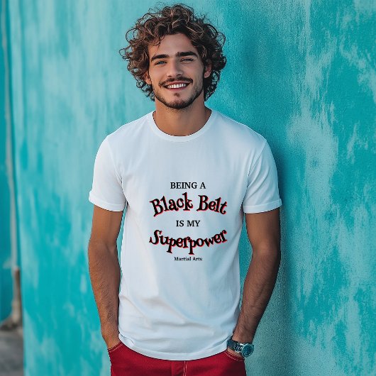 Martial Arts Black Belt is mijn Superpower T-shirt