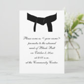 Martial Arts Black Belt Journey Promotietest Kaart (Staand voorkant)