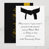 Martial Arts Black Belt Journey Promotietest Kaart (Voorkant / Achterkant)