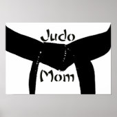 Martial Arts Black Belt Judo mam Poster (Voorkant)