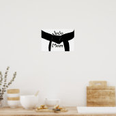 Martial Arts Black Belt Judo mam Poster (Keuken)