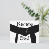 Martial Arts Black Belt Karate Dad Briefkaart (Staand voorkant)