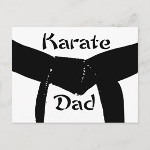 Martial Arts Black Belt Karate Dad Briefkaart