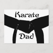 Martial Arts Black Belt Karate Dad Briefkaart (Voorkant)