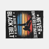 Martial Arts Black Belt Karate Jiu Jitsu Taekwondo Fleece Deken (Voorkant (Horizontaal))