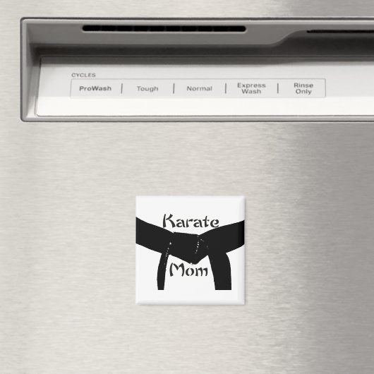 Martial Arts Black Belt Karate mam Magneet (Insitu (Vaatwasser))