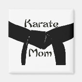 Martial Arts Black Belt Karate mam Magneet (Voorkant)