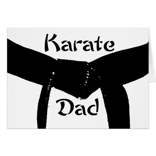 Martial Arts Black Belt Karate Pap (Voorkant Horizontaal)