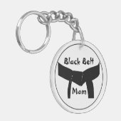 Martial Arts Black Belt mam Sleutelhanger (Voorkant Links)