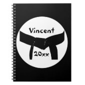 Martial Arts Black Belt Notitieboek (Voorkant)