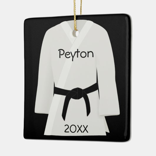 Martial Arts Black Belt Ornament (Links)