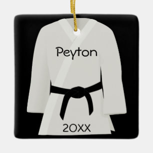 Martial Arts Black Belt Ornament