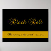 Martial Arts Black Belt Poster afdrukken (Voorkant)