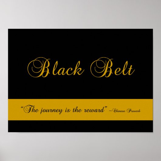 Martial Arts Black Belt Poster afdrukken (Voorkant)