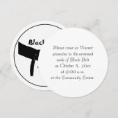 Martial Arts Black Belt Promotie Test Uitnodiging (Voorkant / Achterkant)